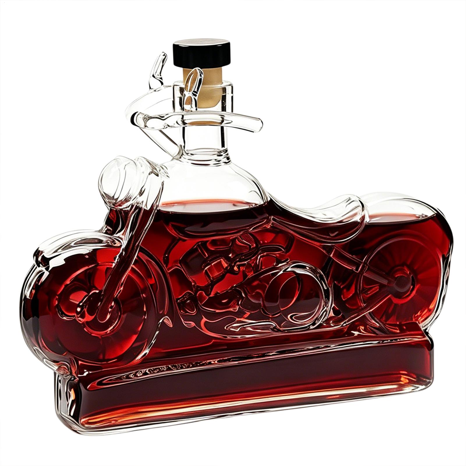 Glass Decanter Whiskey - Whiskey Decanter Bottle 310ml Vintage Motorcycle