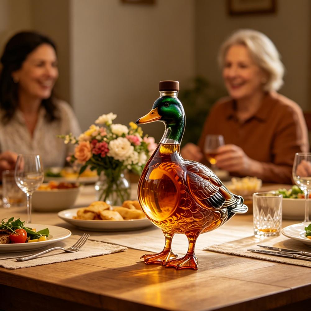 Glass Decanter Whiskey - Smooth Taste Whiskey Decanter Duck Whiskey