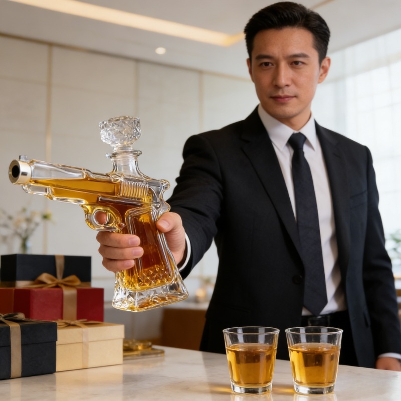 Sandhawk Glass Pistol Decanter - đánh giá và giá Glass Decanter Whiskey