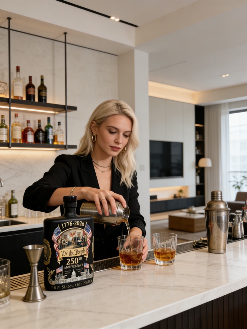 US 250th Anniversary We The Pe - đánh giá và giá Glass Decanter Whiskey