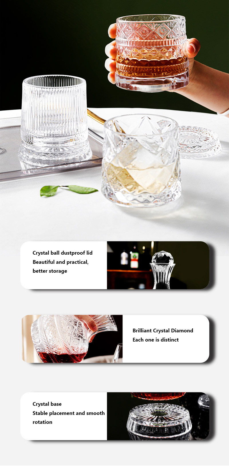 DEOUNY European Star Diamond R - đánh giá và giá Glass Decanter Whiskey