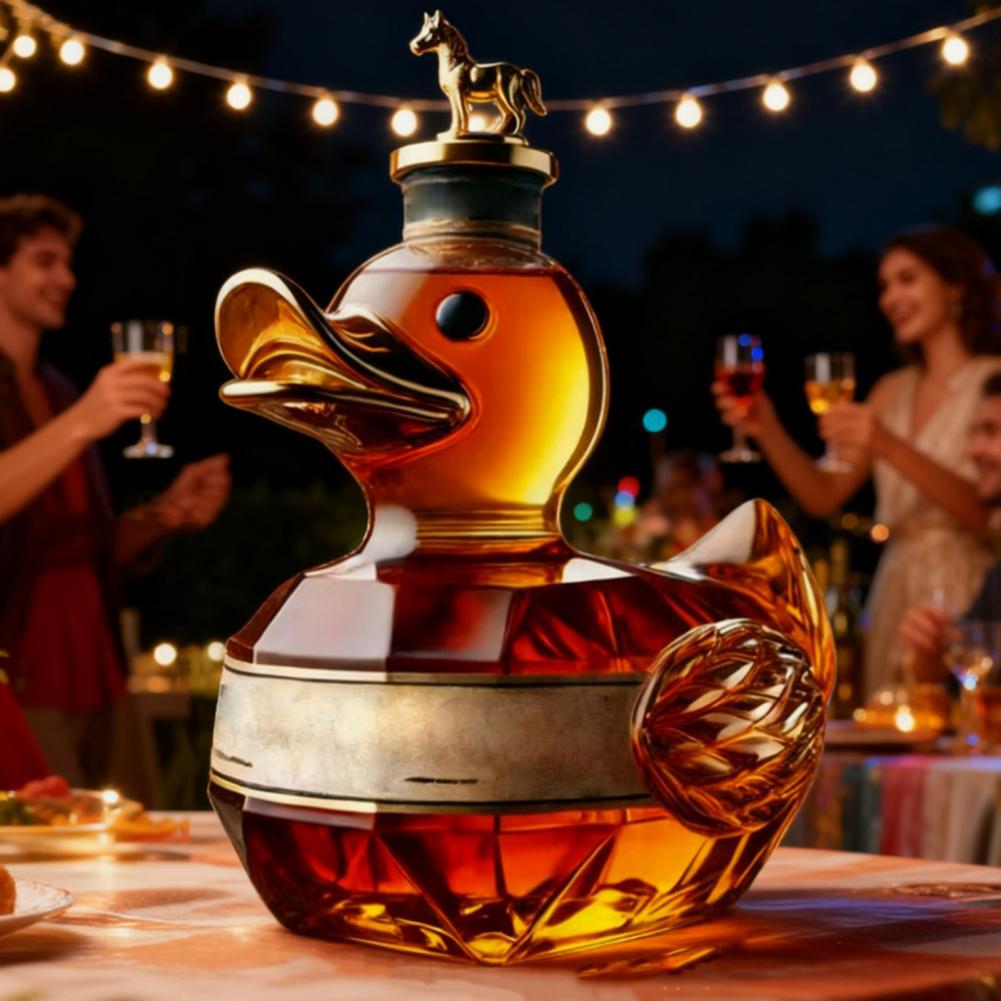 Duck Whiskey Bottle Glass Anim - đánh giá và giá Glass Decanter Whiskey