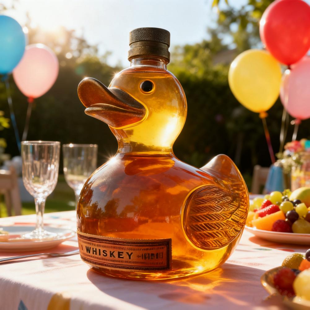 Duck Whiskey Bottle Glass Anim - đánh giá và giá Glass Decanter Whiskey