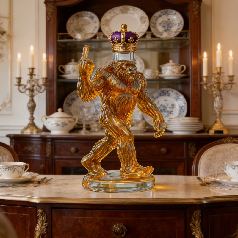 Funny Bigfoot Crown Whiskey De - đánh giá và giá Glass Decanter Whiskey