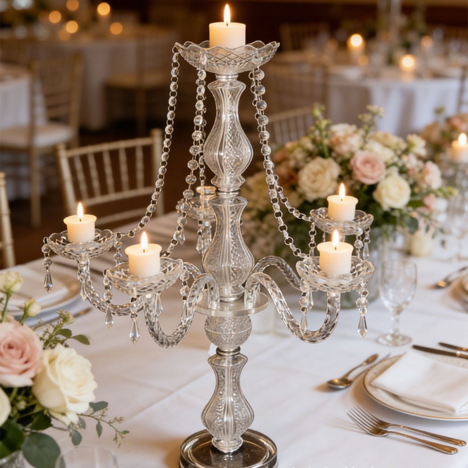 Crystal Candelabra Elegant Wed - đánh giá và giá Luxury Lifestyle