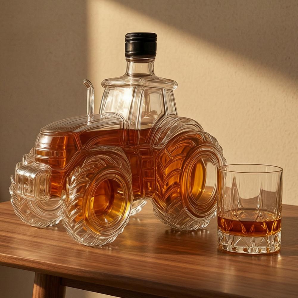 Tractor Shaped Whiskey Glass D - đánh giá và giá Glass Decanter Whiskey