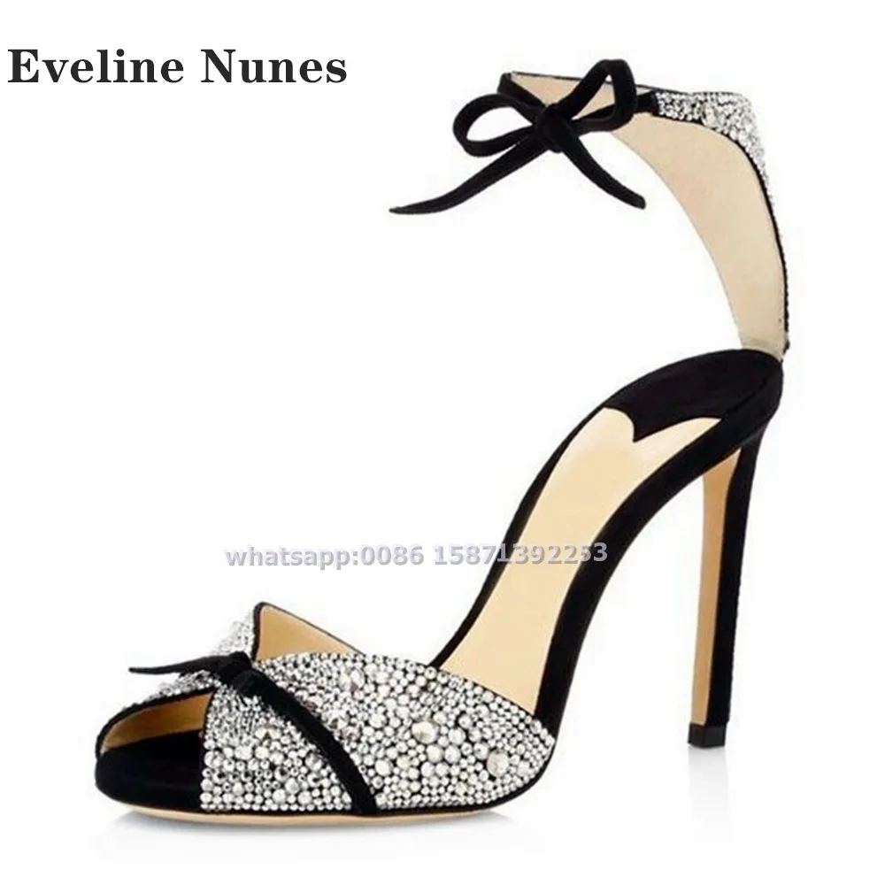 Bow Rhinestone Ankle Strap San - đánh giá và giá Luxury Lifestyle