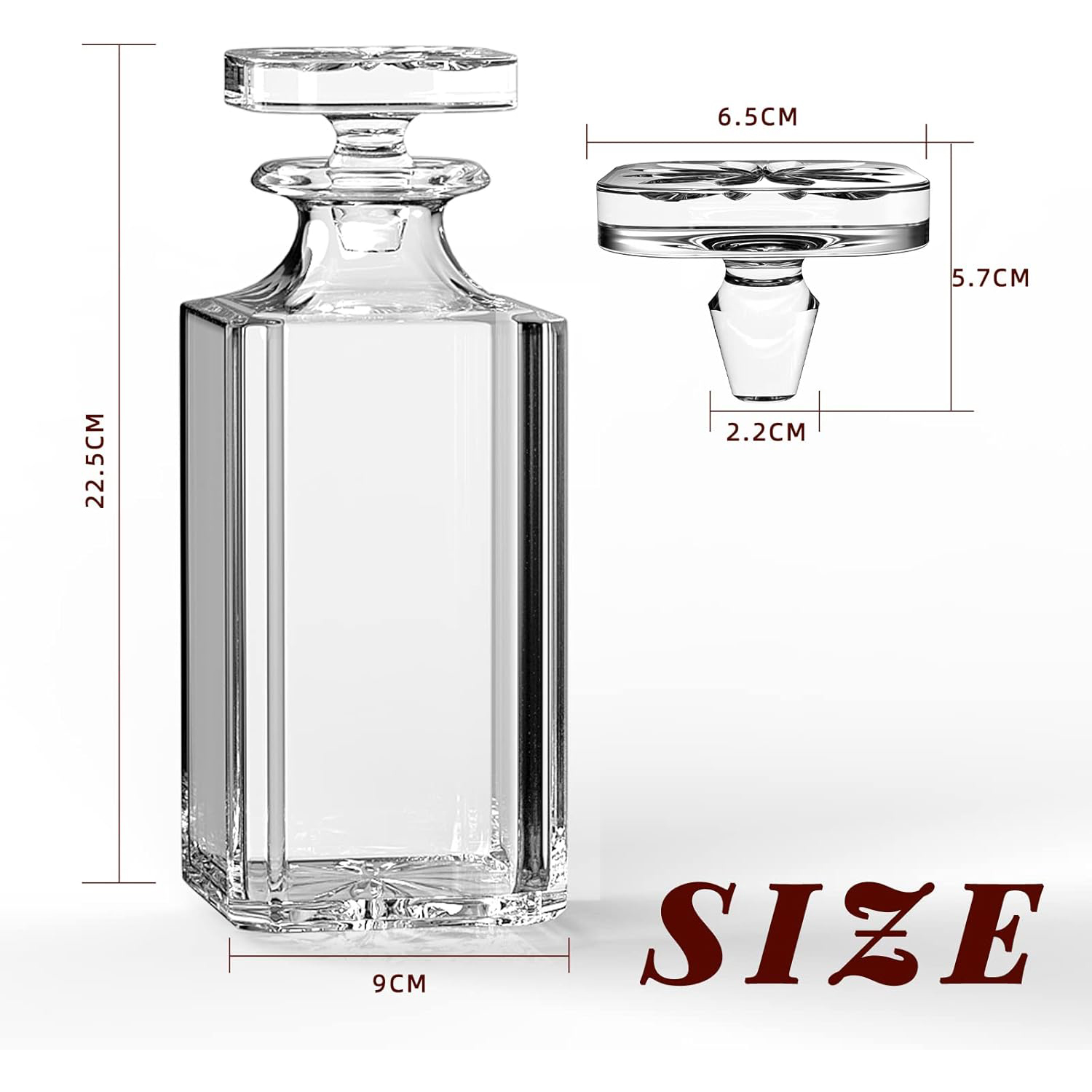 Glass Decanter - Whiskey Decan - đánh giá và giá Glass Decanter Whiskey